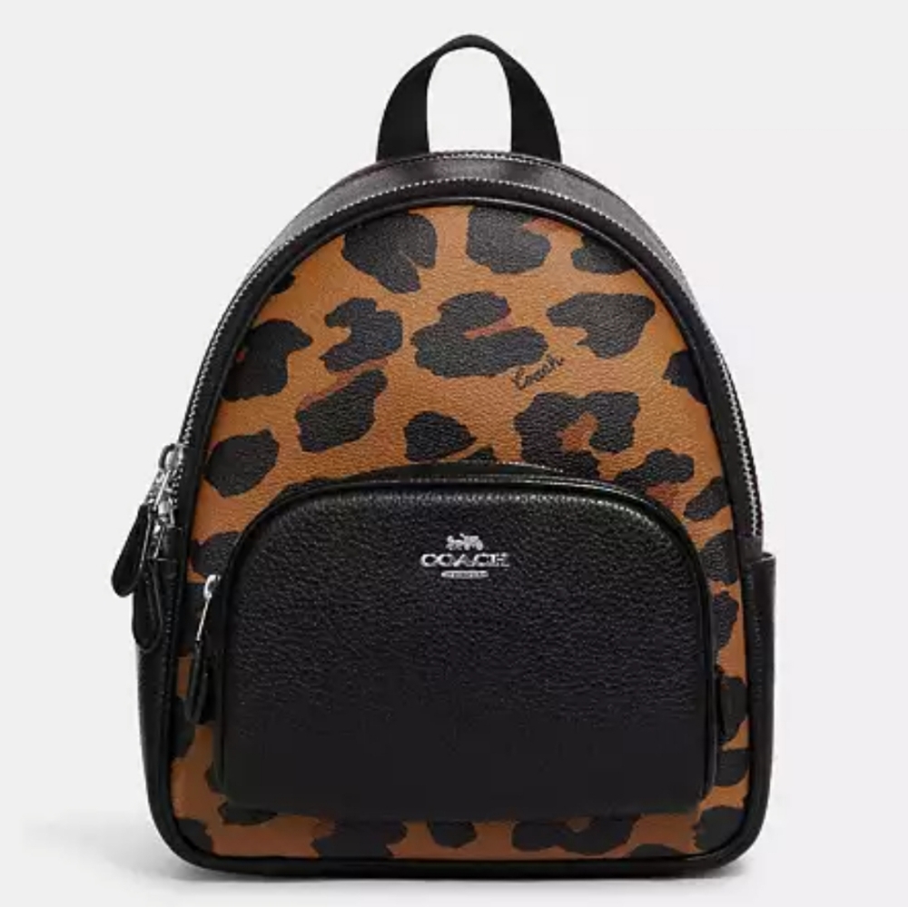 Coach Leopard mini backpack